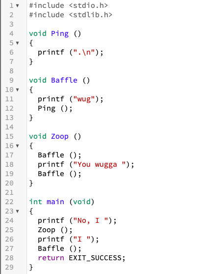 Solved What is the output of the program to the left? Be | Chegg.com
