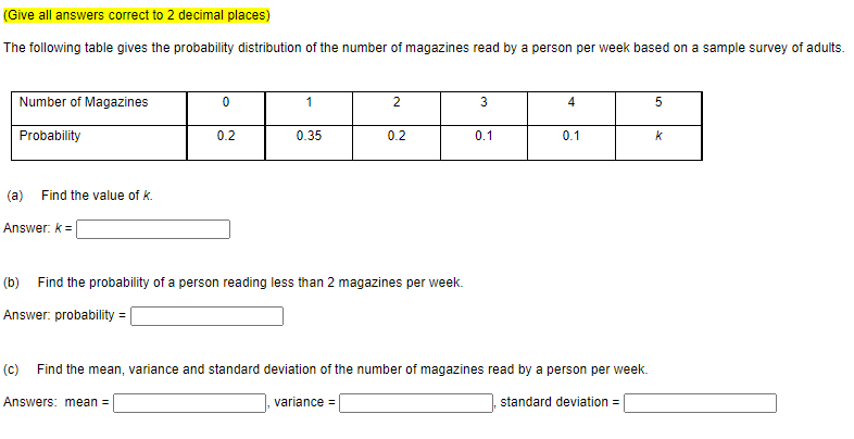 Solved Given the following ungrouped frequency distribution, | Chegg.com