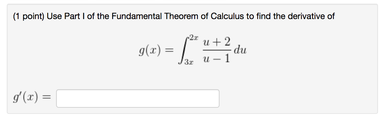 fundamental theorem of calculus part 1