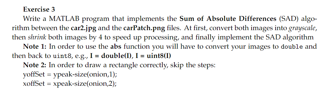 Exercise 3 Write a MATLAB program that implements the | Chegg.com