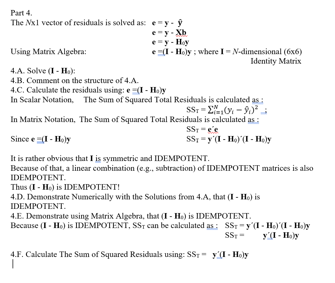 Let N 6 Be The Total Sample Size Xo Nx1 Vecto Chegg Com