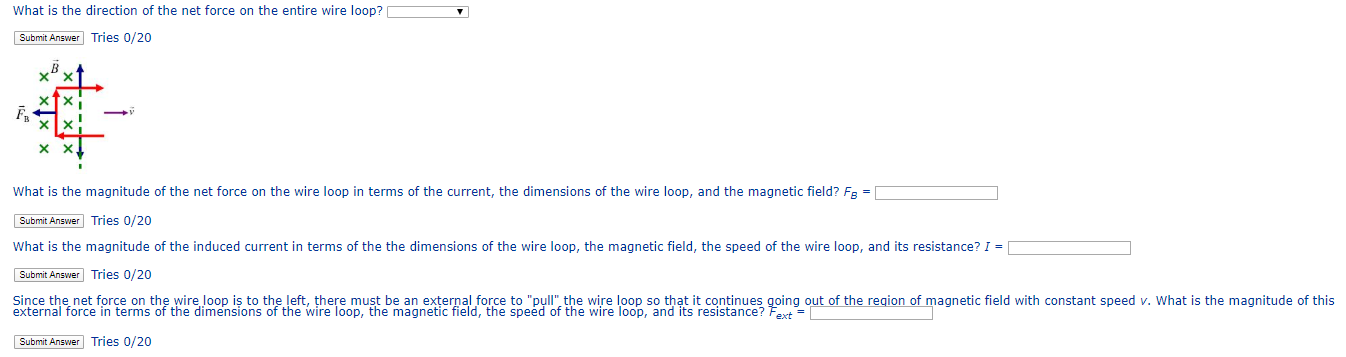 Solved A square loop of wire with resistance R is moved at | Chegg.com