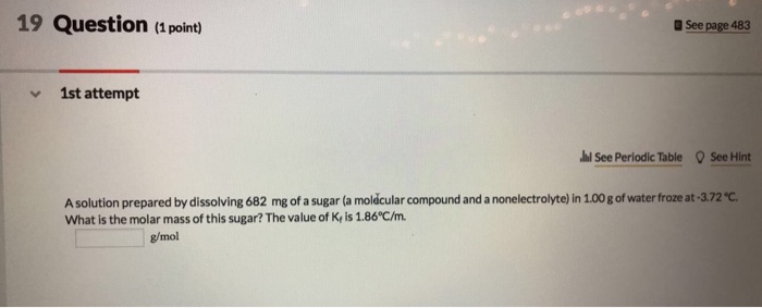 Solved 19 Question (a point) a See page 483 v 1st attempt | Chegg.com