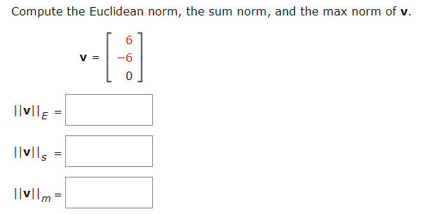 Solved 1 6 Let u = - [ - ] ] and v = [:] and let (u, v) = | Chegg.com