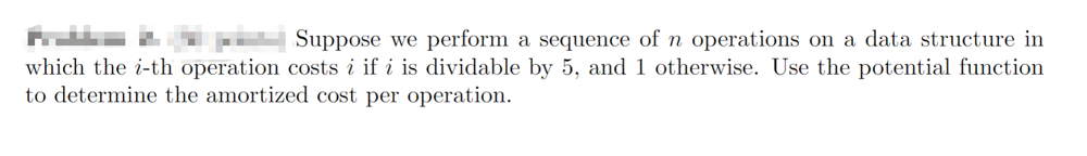 Solved Suppose we perform a sequence of n operations on a | Chegg.com