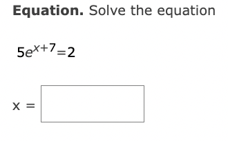 solve the equation 2x 5 17