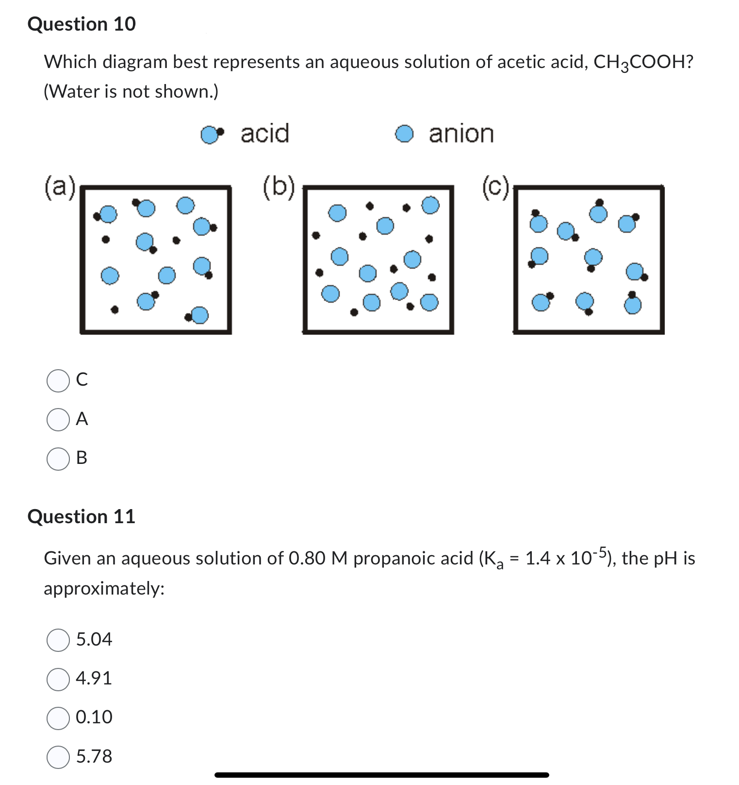 Solved Question 10which Diagram Best Represents An Aqueous Chegg Solved Question 10which Diagram Best Represents An Aqueous Chegg