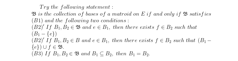 Solved Try The Following Statement : B Is The Collection Of | Chegg.com