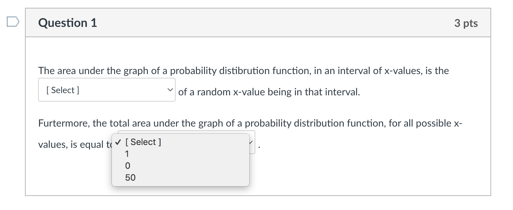 Solved The area under the graph of a probability | Chegg.com