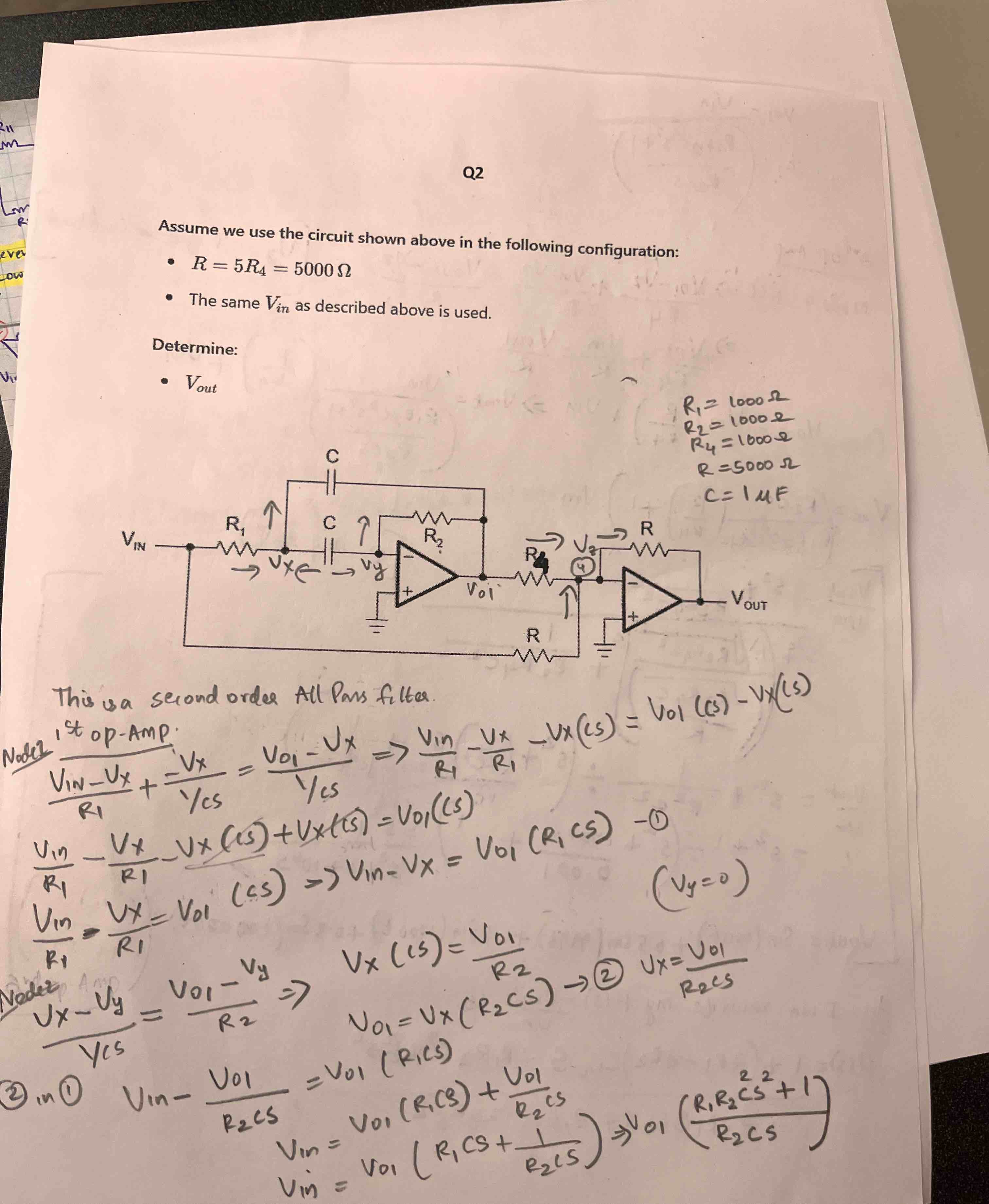 Solved Q2Assume we ﻿use the circuit shown above in ﻿the | Chegg.com