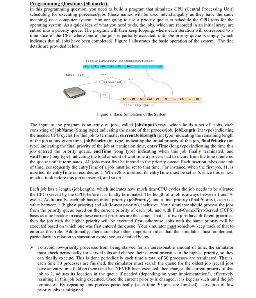 Programmable Systems Questions Programming Questions (50 marks In this programming | Chegg.com