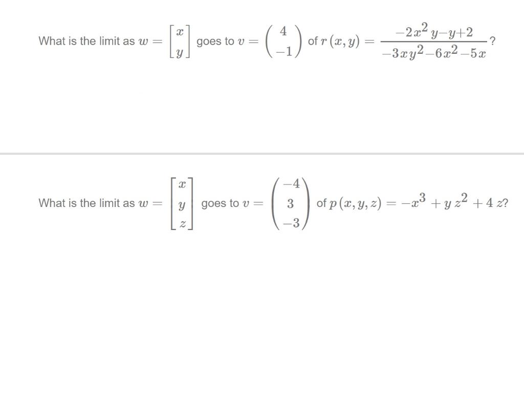 Solved What Is The Limit As W Goes To V 4 Ofr 2 3 Chegg Com