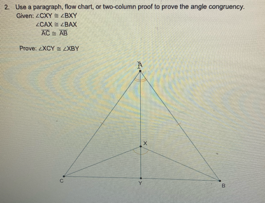 Solved 2. Use a paragraph, flow chart, or two-column proof | Chegg.com