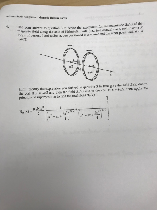 Solved Use Ampere's Law To Derive An Expression For The | Chegg.com