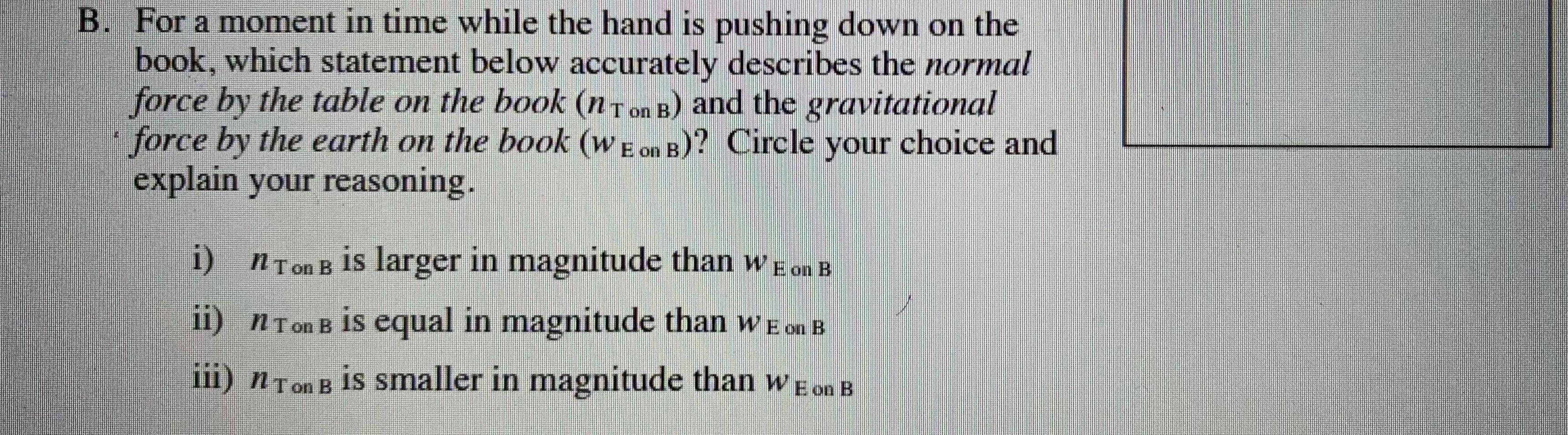 Solved 2. Consider a book on top of a level table while the | Chegg.com