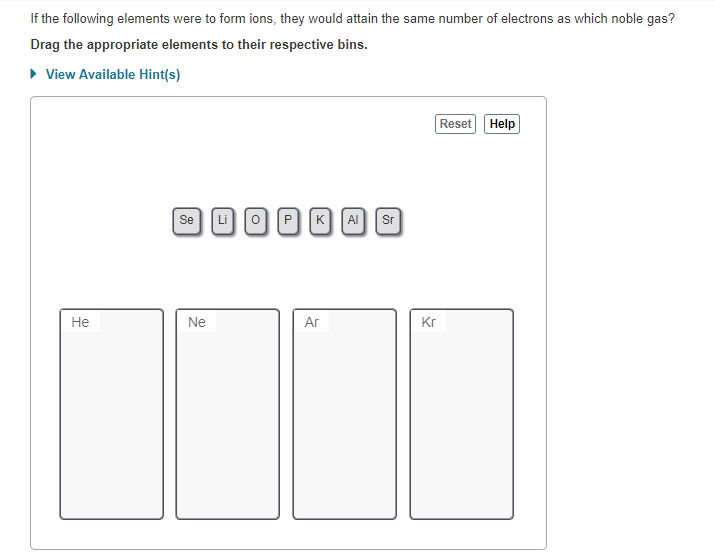 Solved: If The Following Elements Were To Form Ions, They | Chegg.com