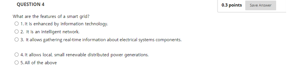Solved QUESTION 4 0.3 points Save Answer What are the | Chegg.com