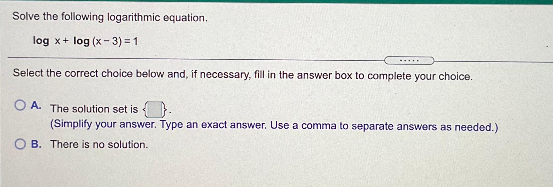 Solved This Is A Algebra Math Question. If You Can Please | Chegg.com