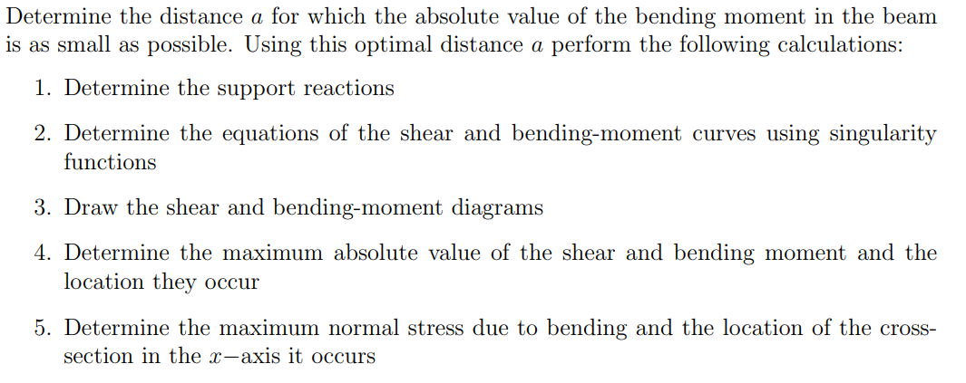 Solved For the beam and loading shown in Fig. 3, where P = | Chegg.com