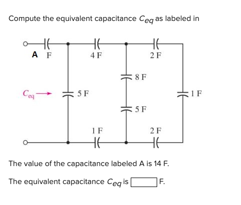 Solved Compute The Equivalent Capacitance Ceq As Labeled In | Chegg.com