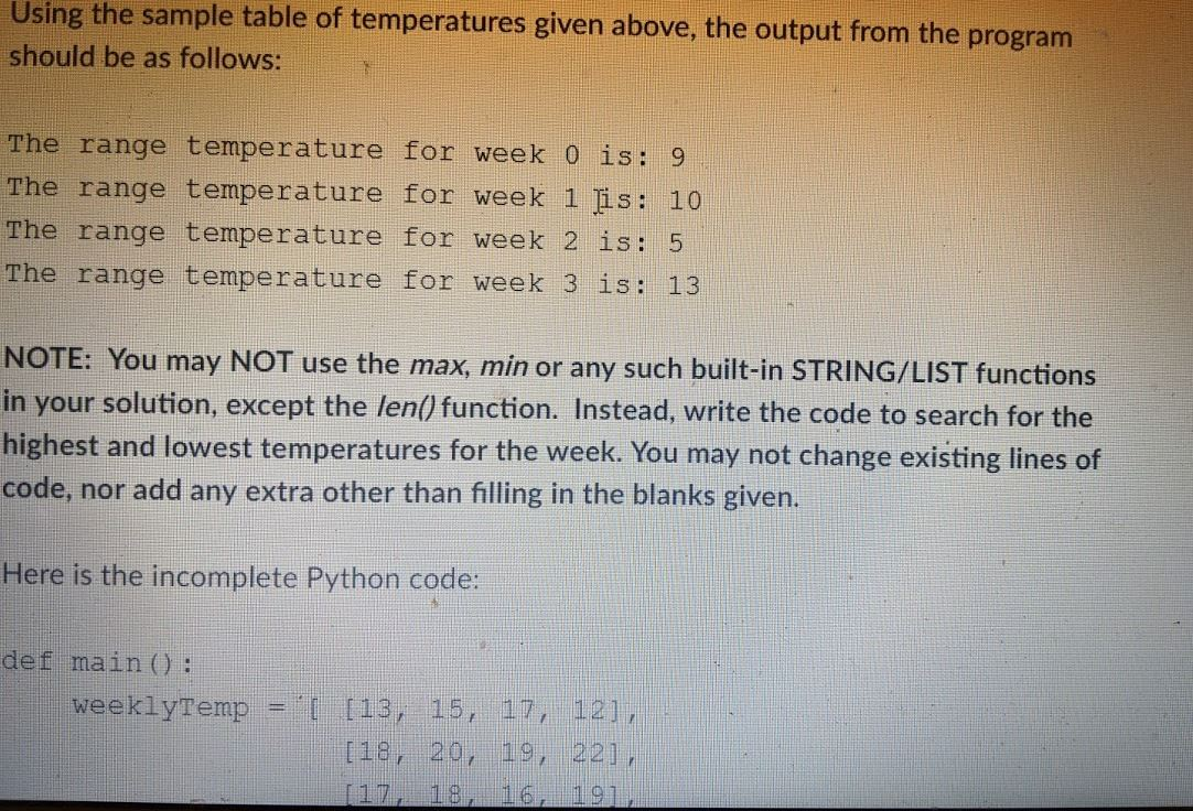 Solved Complete the program shown below to solve the | Chegg.com