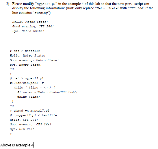 Solved 5) Please modify "myper17.pi" in the example 4 of | Chegg.com