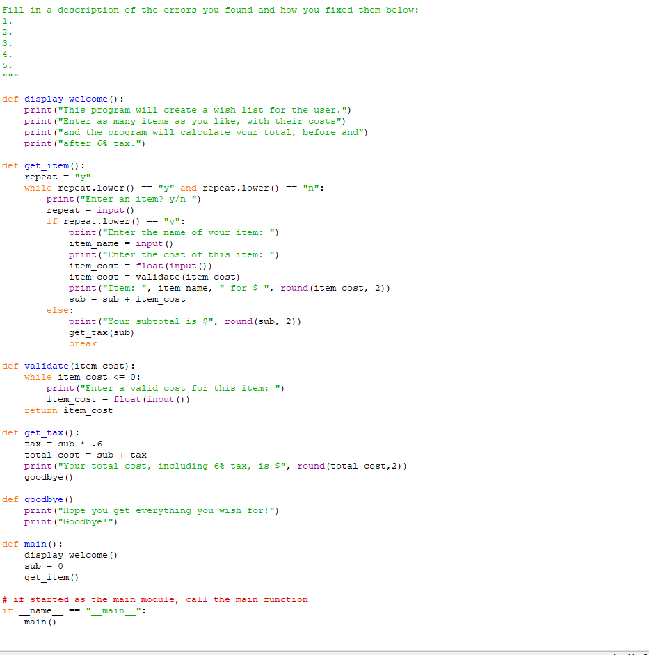 the-program-has-five-errors-including-a-syntax-error-chegg