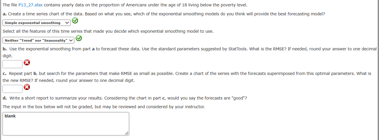 The File P13_27.xlsx Contains Yearly Data On The | Chegg.com