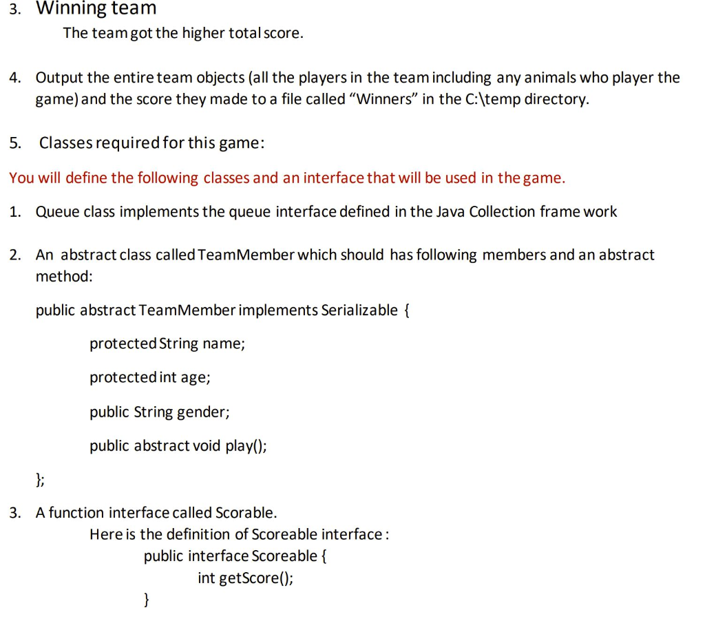 n this assignment, you will create a game using Java | Chegg.com