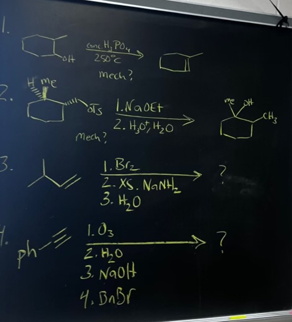 Solved please solve the following mechanism reactions and | Chegg.com