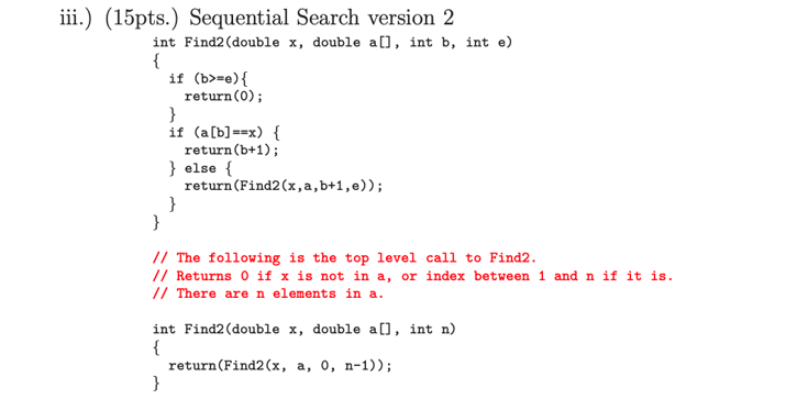 Solved 1. (60 pts.) Analyzing Code. For each of the | Chegg.com