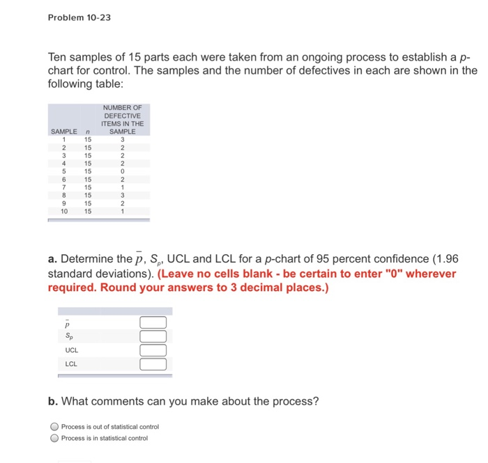 Solved Problem 10 23 Ten Samples Of 15 Parts Each Were Taken Chegg solved-problem-10-23-ten-samples-of-15-parts-each-were-taken-chegg