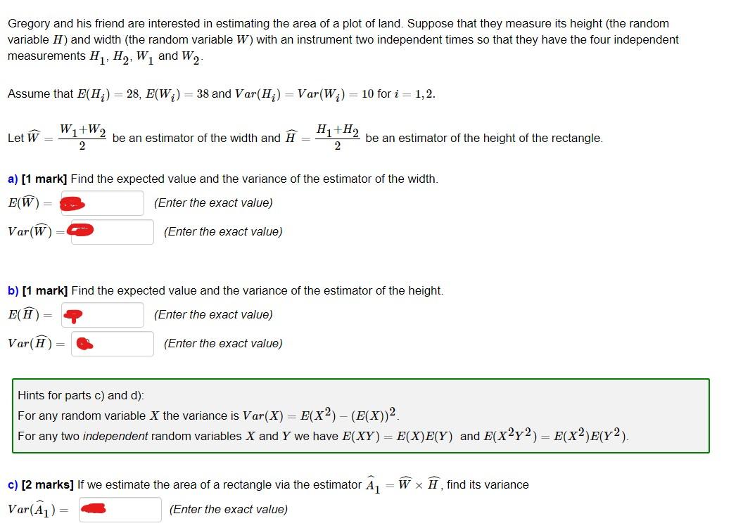 Gregory And His Friend Are Interested In Estimating | Chegg.com