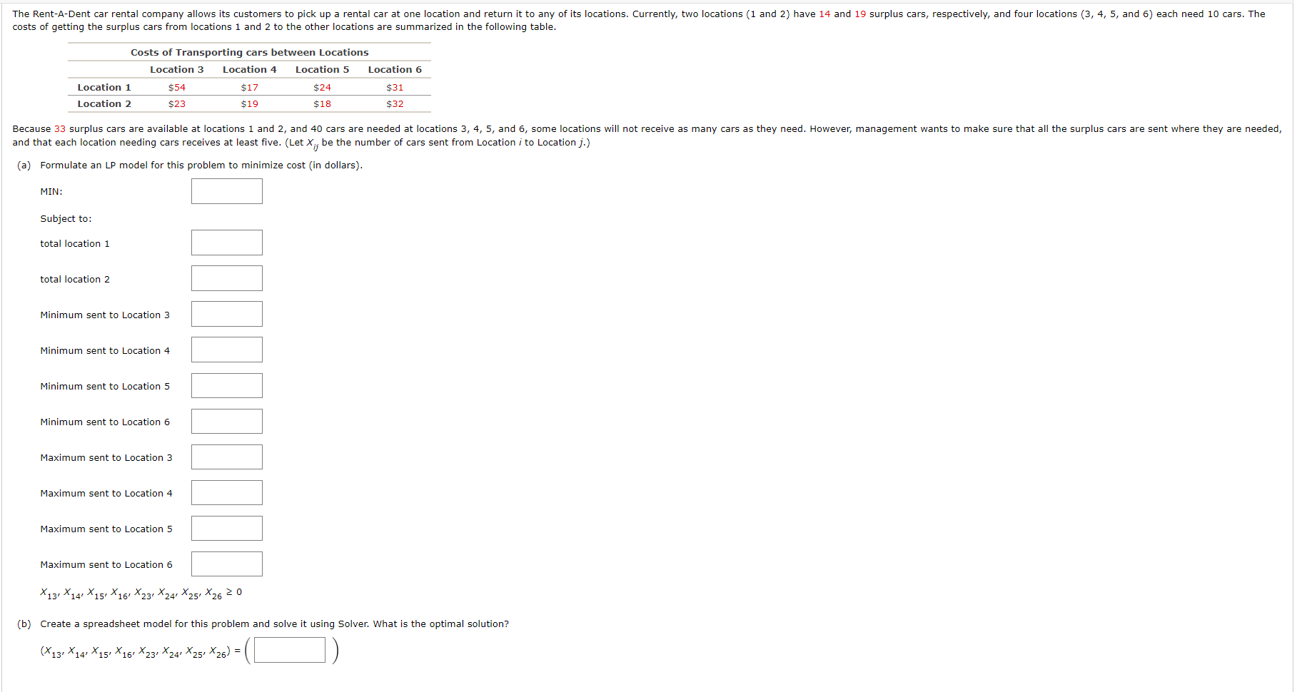 Solved The RentADent car rental company allows its