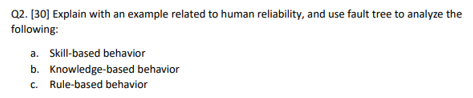 Solved Q2. [30] Explain with an example related to human | Chegg.com