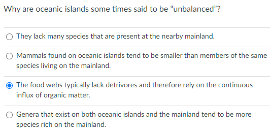 Solved Why are oceanic islands some times said to be | Chegg.com