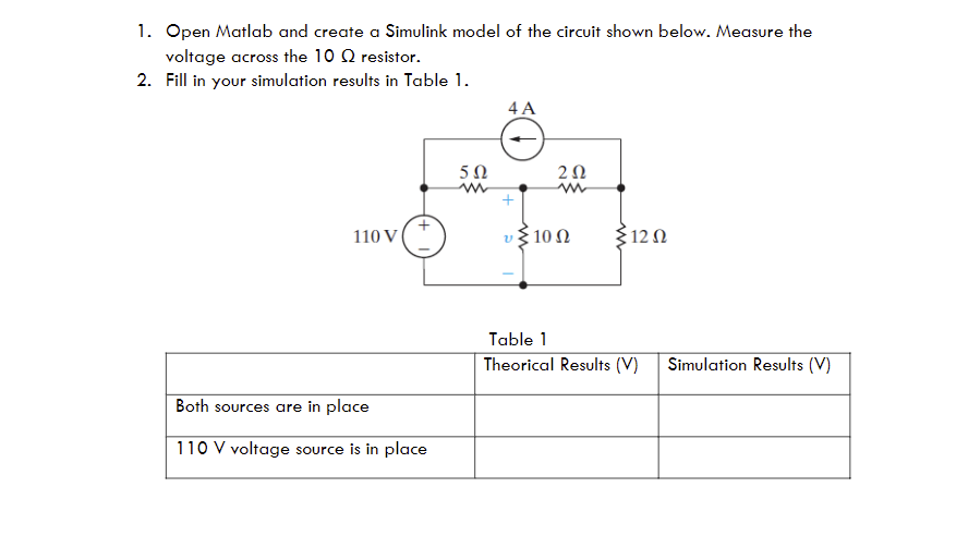 Solved 1. Open Matlab And Create A Simulink Model Of The | Chegg.com