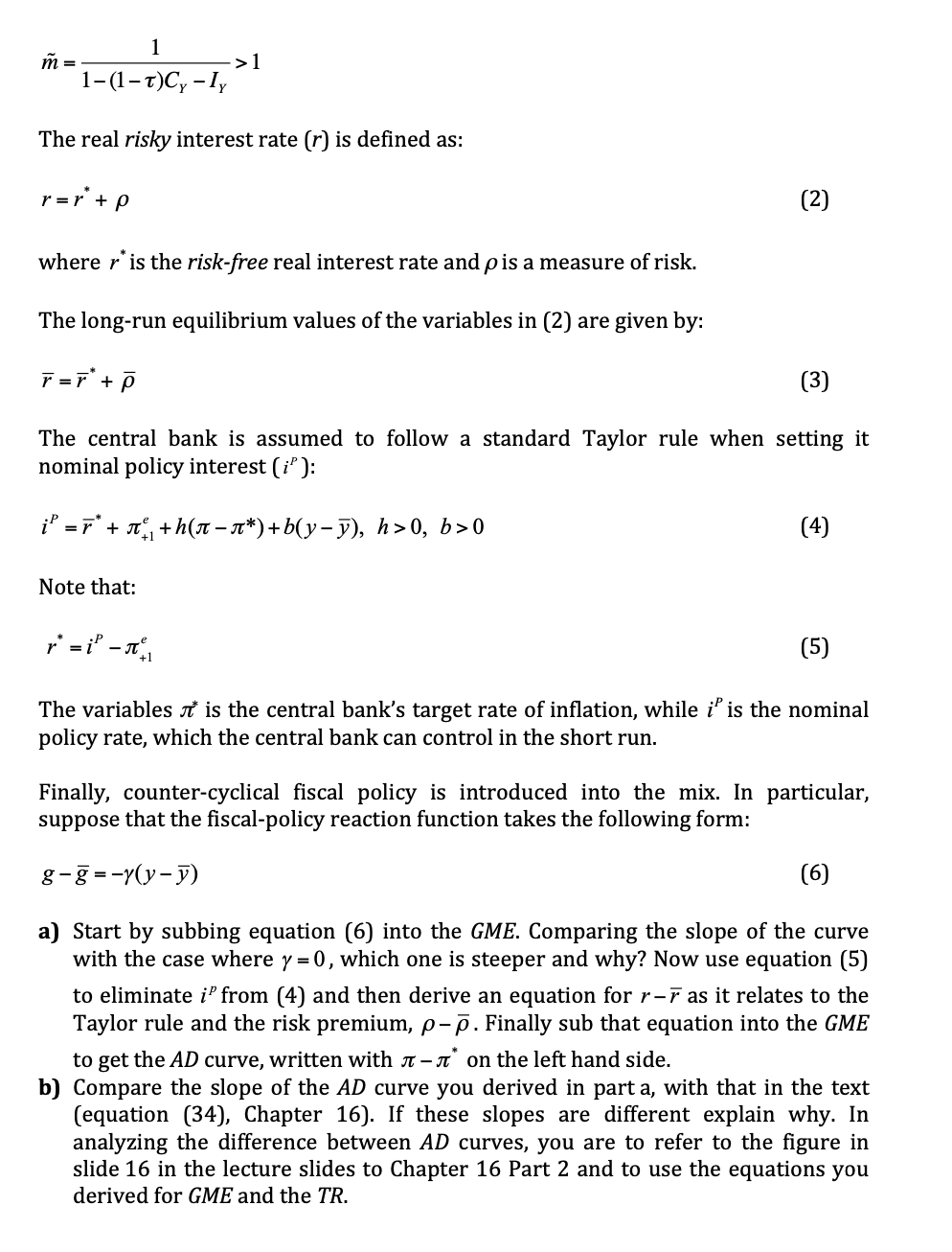 Question 2 50 Deriving The Aggregate Demand Cur Chegg Com