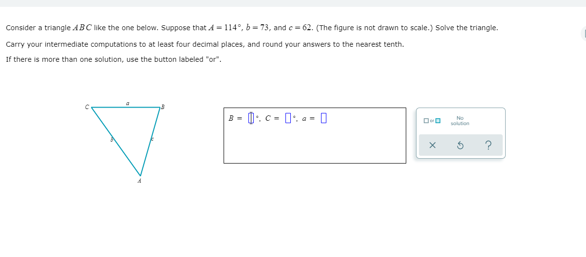 Solved Consider a triangle ABC like the one below Suppose Chegg com