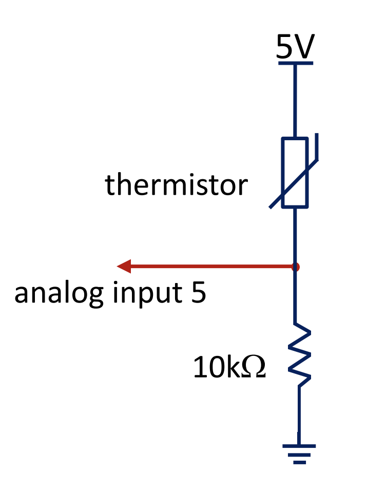 Simple Thermistor Circuit Diagram