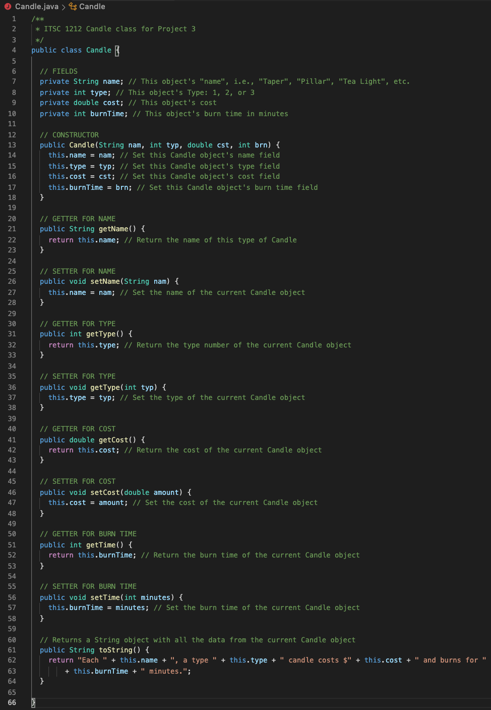 Solved Preliminaries The owner of a candle shop has asked
