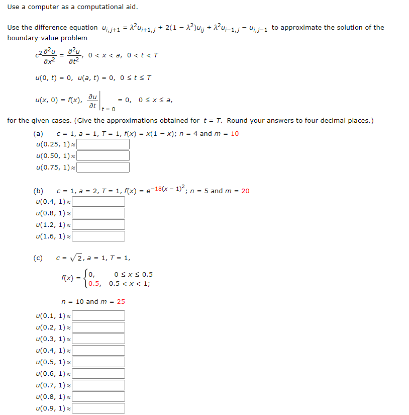 Solved Use A Computer As A Computational Aid Use The Dif Chegg Com