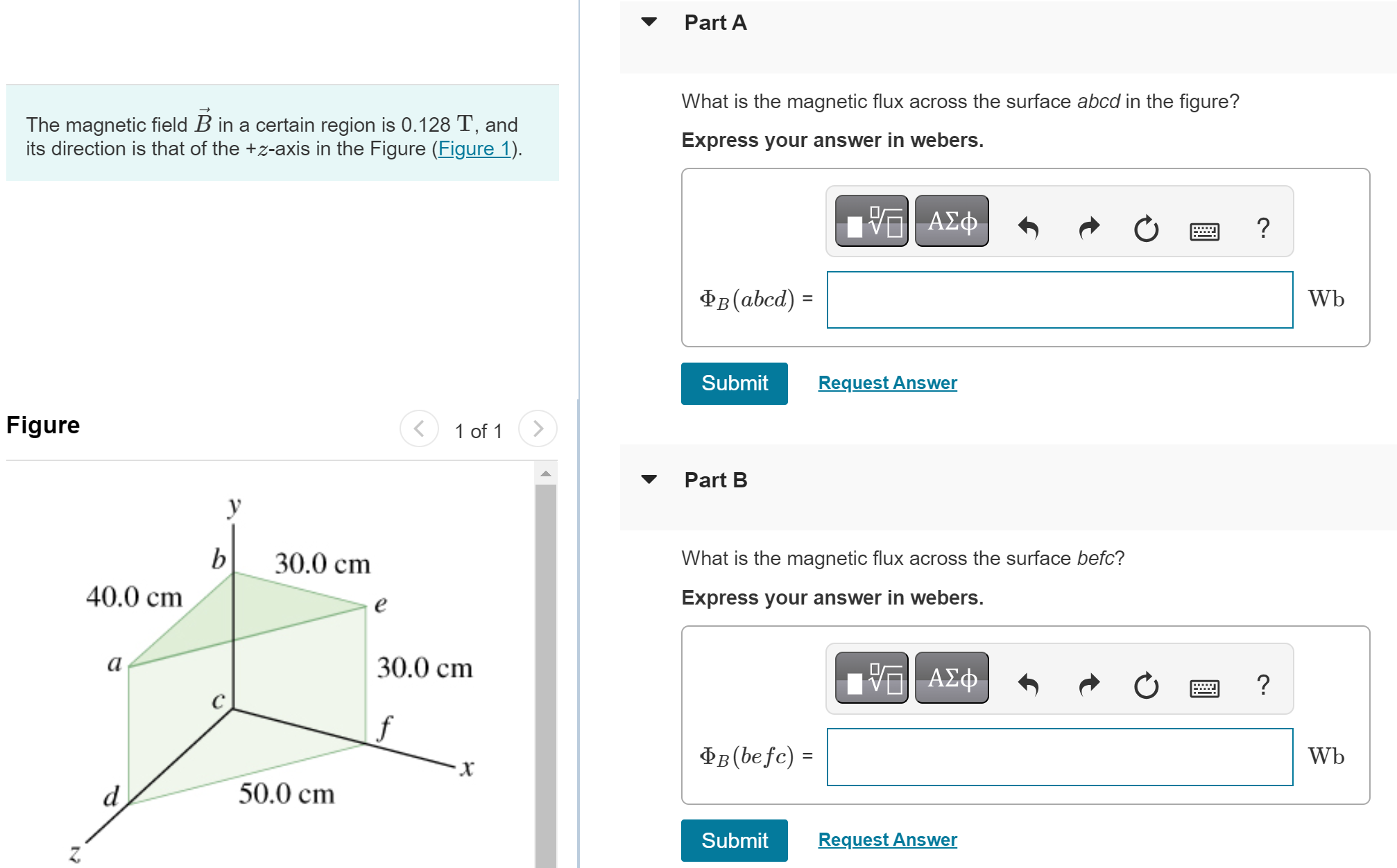Solved The magnetic field B in a certain region is 0.128 T, | Chegg.com