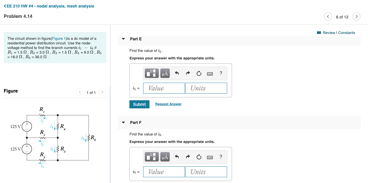 Solved Review Constants Part A The circuit shown in | Chegg.com