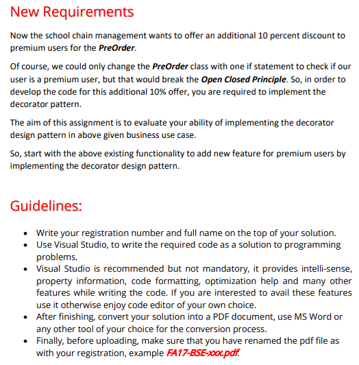 Solved public class Regularorder : OrderBase { public | Chegg.com