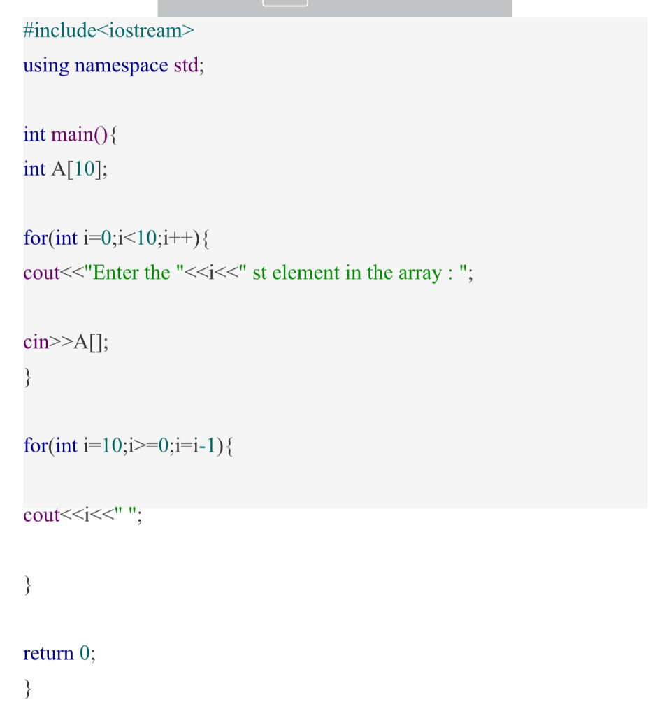 Solved Make a Basic program in C++ . Sample Code is given | Chegg.com
