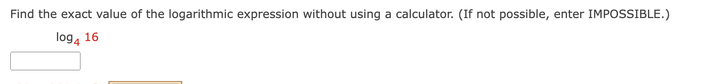 Solved Find the exact value of the logarithmic expression | Chegg.com