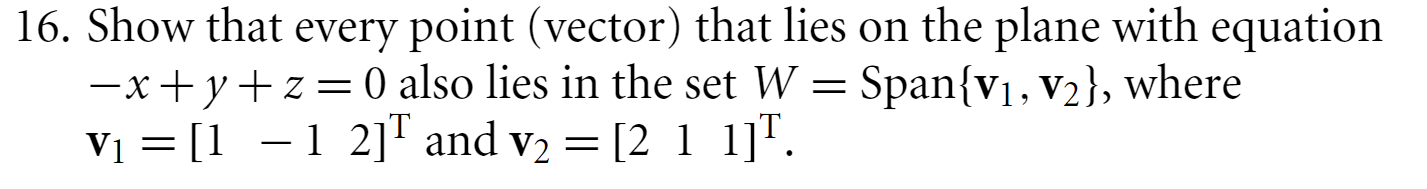 Solved 16. Show that every point (vector) that lies on the | Chegg.com