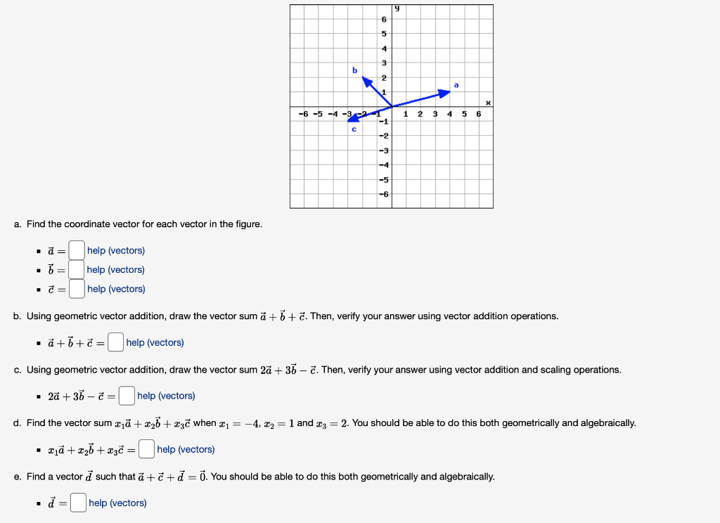 Solved a. Find the coordinate vector for each vector in the | Chegg.com