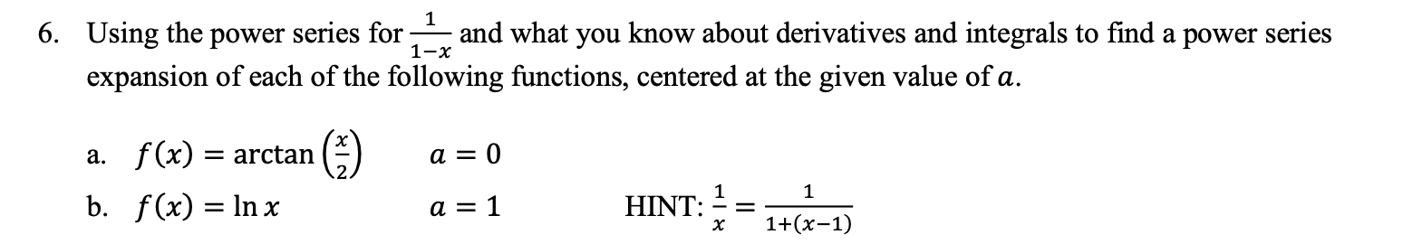 Solved Using The Power Series For 11 X ï And What You Know Chegg Solved Using The Power Series For 11 X ï And What You Know Chegg